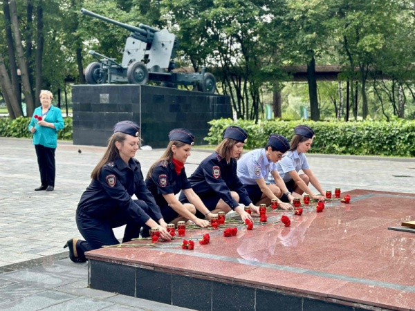 В преддверии Дня памяти и скорби в УВД по ВАО прошло мероприятие «Свеча памяти»